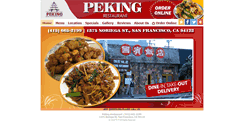 Desktop Screenshot of pekingrestaurantsf.com