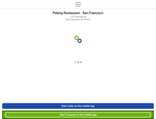 Tablet Screenshot of pekingrestaurantsf.com